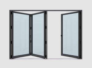 Раздвижное окно из алюминиевой фольги