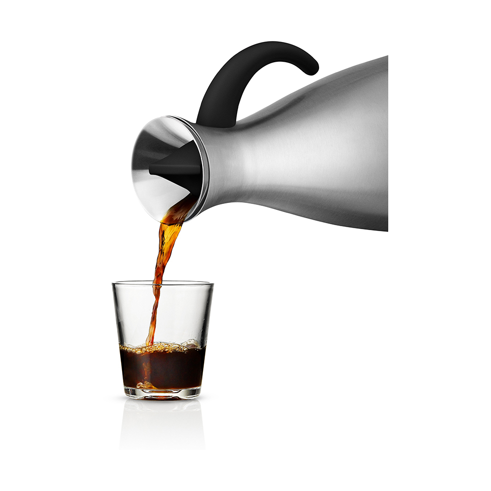 EVA SOLO 502932 Термокувшин Vacuum, 1 л, высокий, сталь Пластик, боросиликатное стекло, силикон  - Вид №1