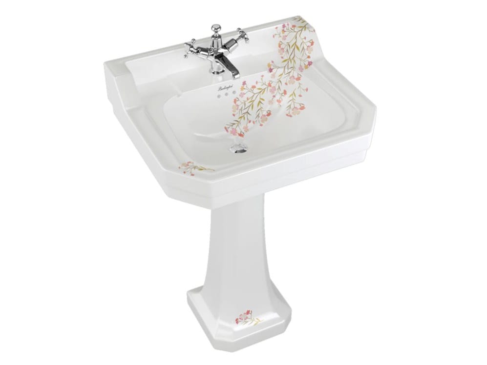 Прямоугольный умывальник из стекла на колонне Burlington На заказ ARCH-00147472 - Вид №6