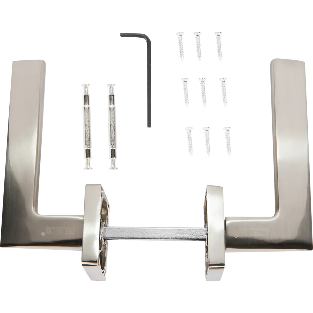 Дверные ручки Puerto AL 531-02 SN, без запирания, цвет матовый никель STLM-2123759 - Вид №1