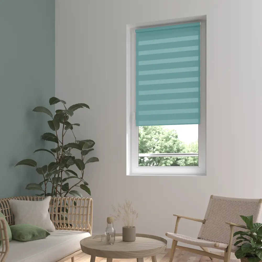Штора рулонная день-ночь Inspire Peter 60x160 см бирюза Aqua 3 82691105 STLM-2118963 - Вид №11