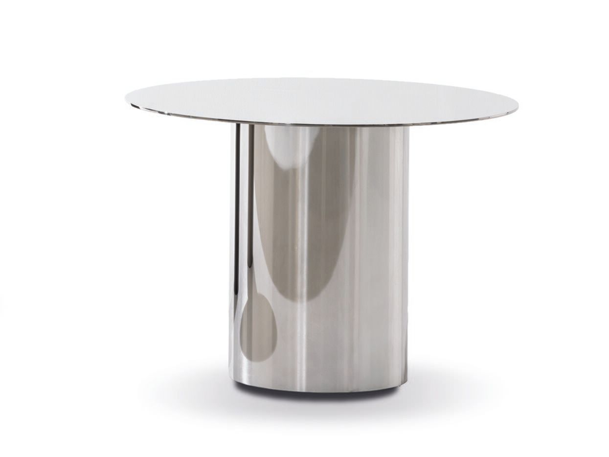Круглый журнальный столик из нержавеющей стали Minotti TOKIE ARCH-00063623