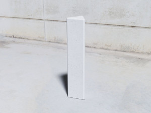 Бетонный фиксированный столб боллард