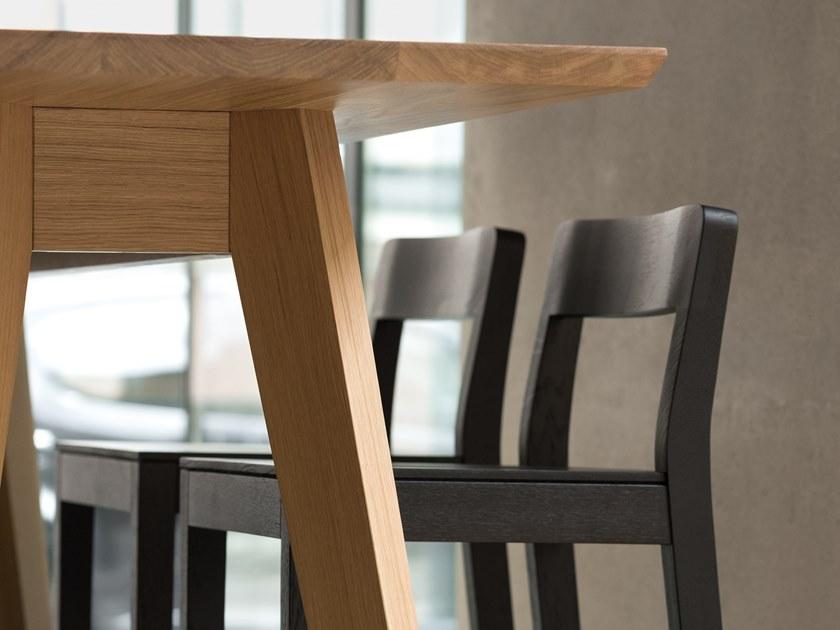 ZEITRAUM Барный стул из массива дерева с подставкой для ног Sit sun-id-1345859 - Вид №3