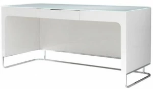 Стол из лакированной фанеры прямоугольной формы с ящиками Hyannis port 008lgj10