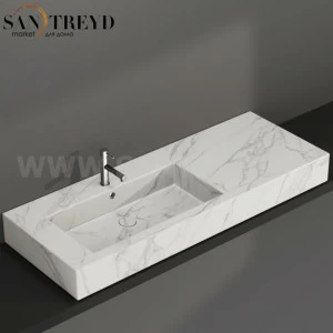 IN136SAAC Подвесная раковина настенная прямоугольная Ceramica Globo  белая