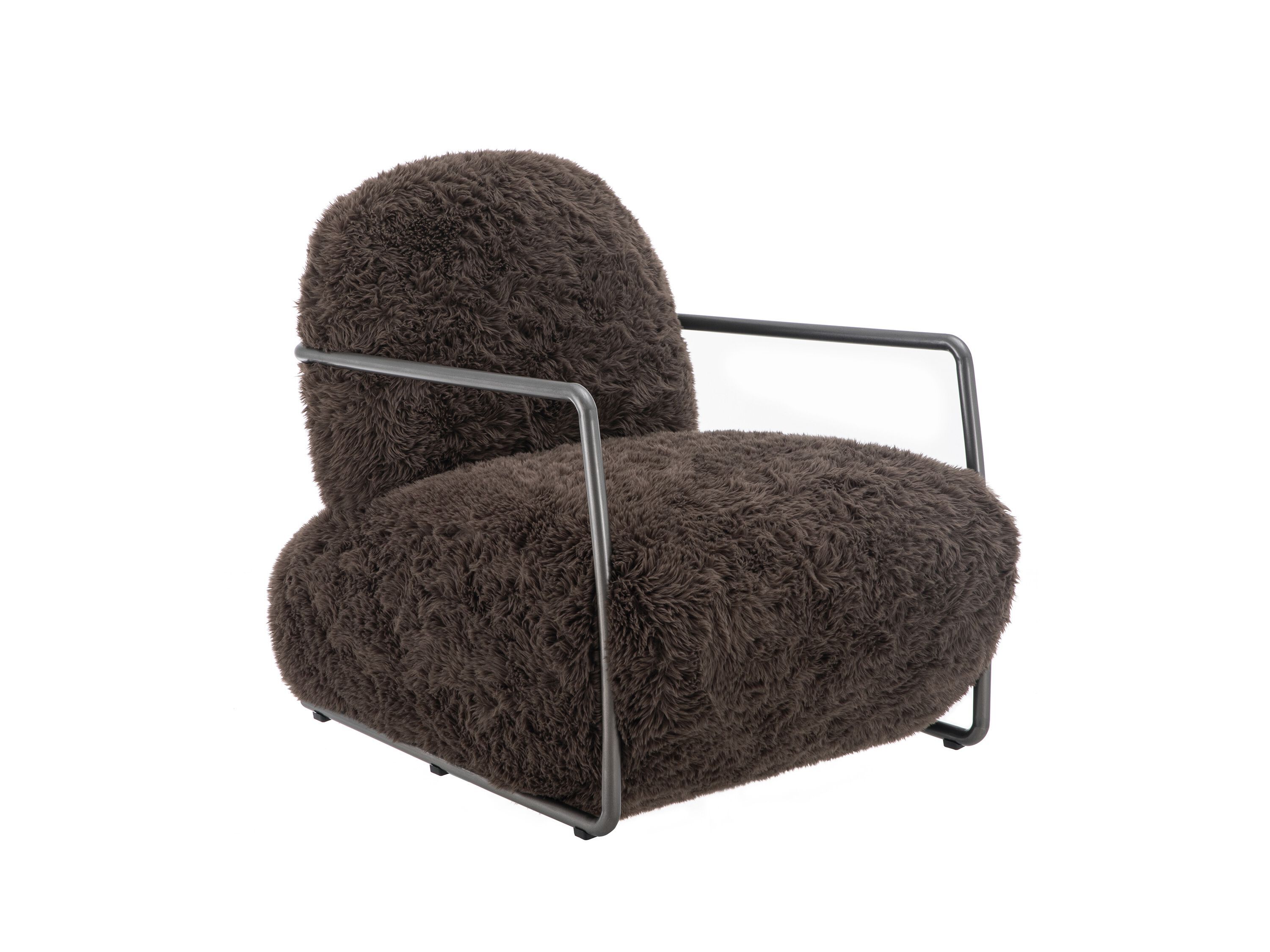 Кресло из искусственного меха с подлокотниками CAMPO DE' FIORI TANGO ARCH-00095981 - Вид №4