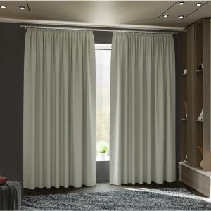 Комплект штор блэкаут Miamoza Nola светло-серый 150x250 см 89420790