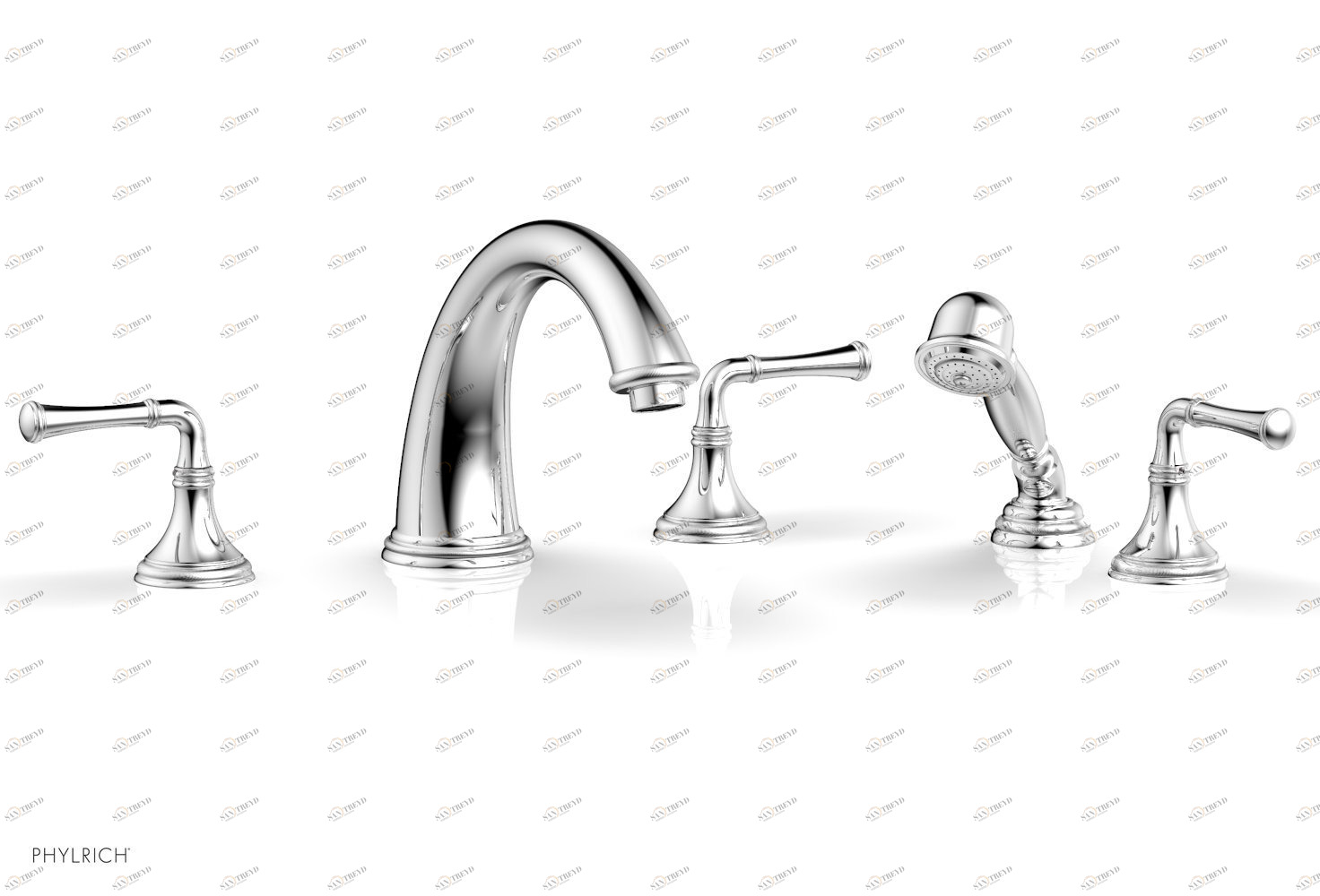 Смеситель для ванны COINED Phylrich  208-48-026 Хромированный 