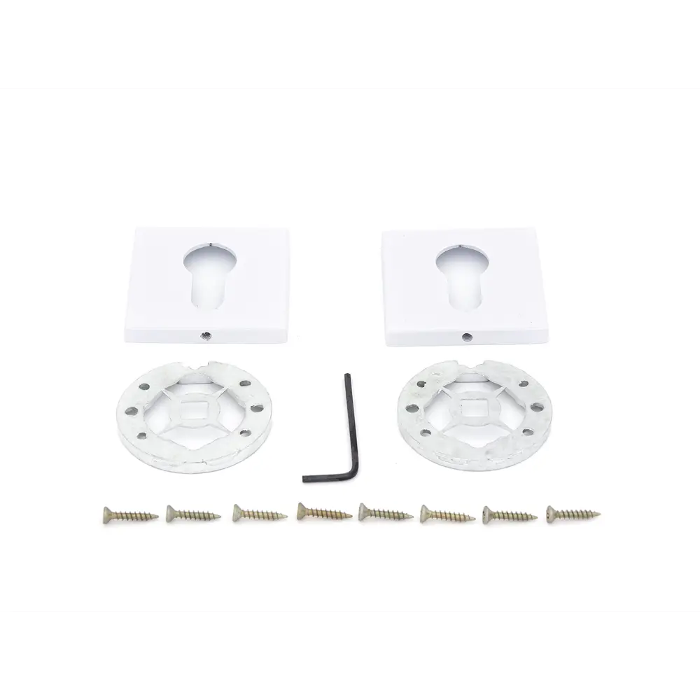 Накладка на замочную скважину Palladium Z 220 ET WP 54х54 мм цвет белый 2 шт. 85259001 STLM-2174130  - Вид №1