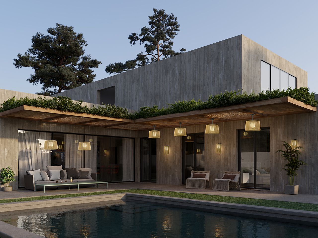 Открытый светодиодный потолочный светильник Olé Lighting Drum ARCH-00083174 - Вид №2