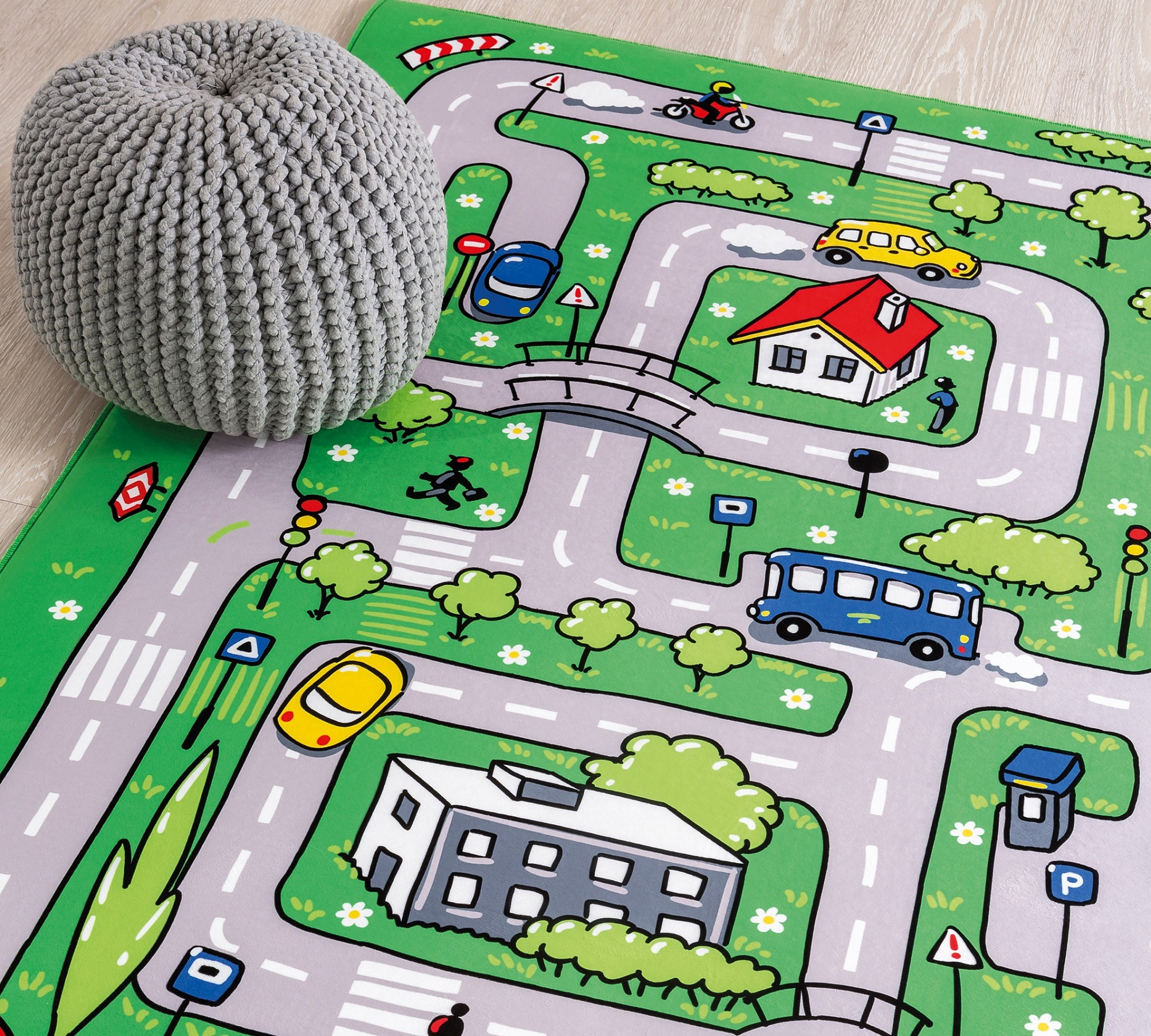 Ковер детский зеленый 100х150 см Traffic CILEK  00-3832229 Зеленый Santreyd  - Вид №2
