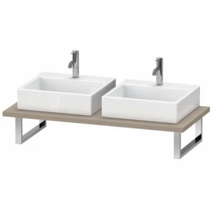 BR105C07575 Brioso Консоль для накладной и встраиваемой сверху раковины компакт Лен, декор