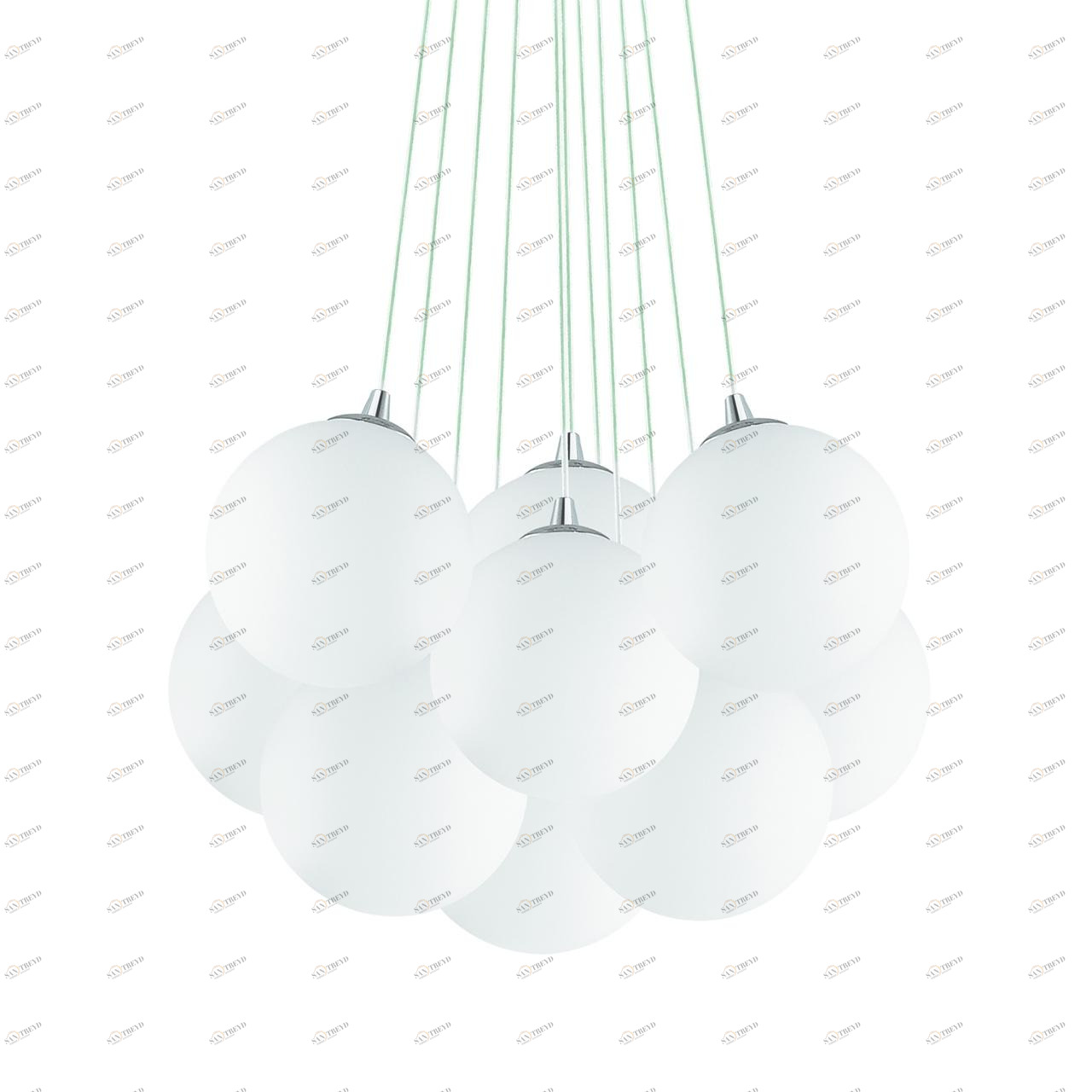 Подвесная люстра Ideal Lux Mapa Bianco SP22 белая IDEAL LUX ДИЗАЙНЕРСКИЕ, MAPA, ШАР 109267 Белый 