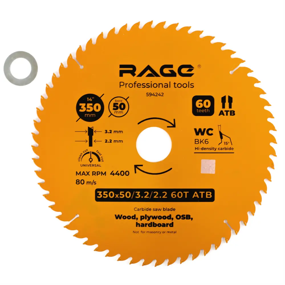 Универсальный пильный диск Rage для чистого реза по дереву 88928415 STLM-0845097 - Вид №1