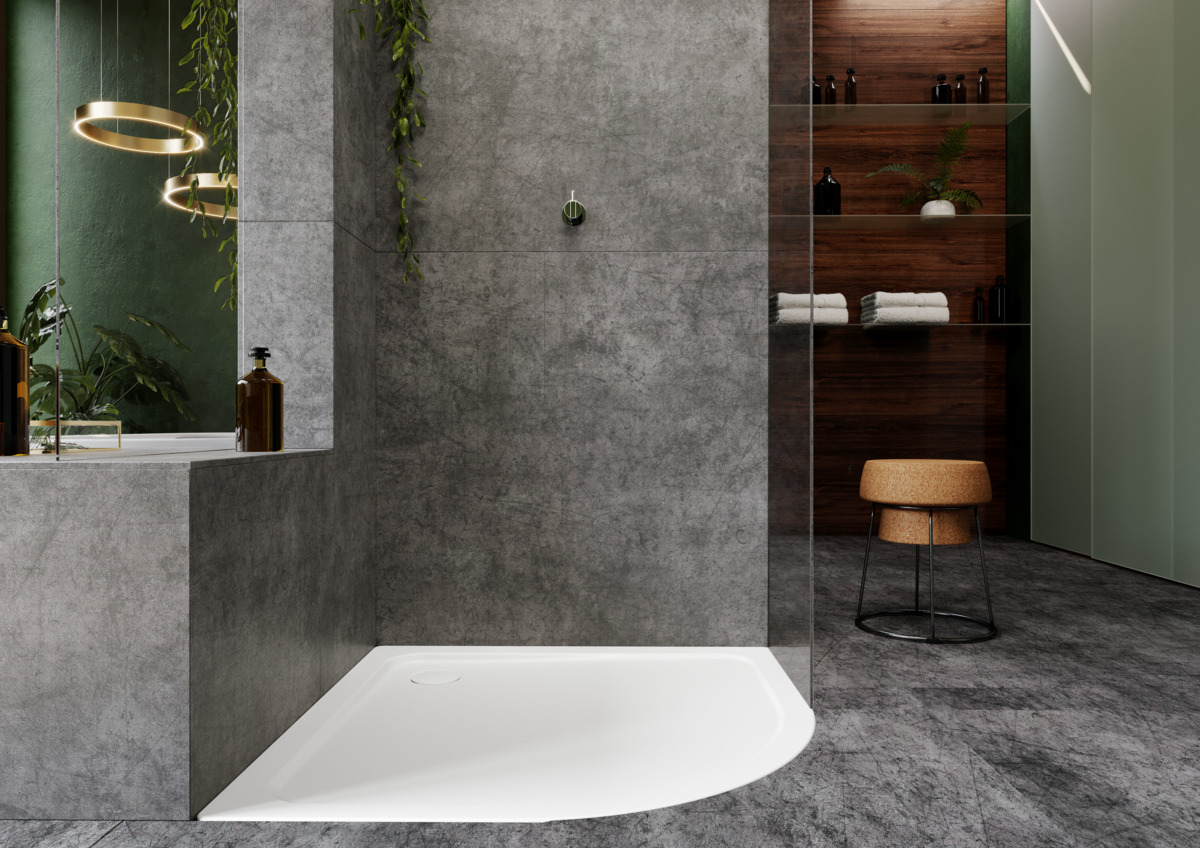 Душевой поддон KALDEWEI Сталь эмалированная 872-1 282 холодный серый 90 872-1282 - Вид №3