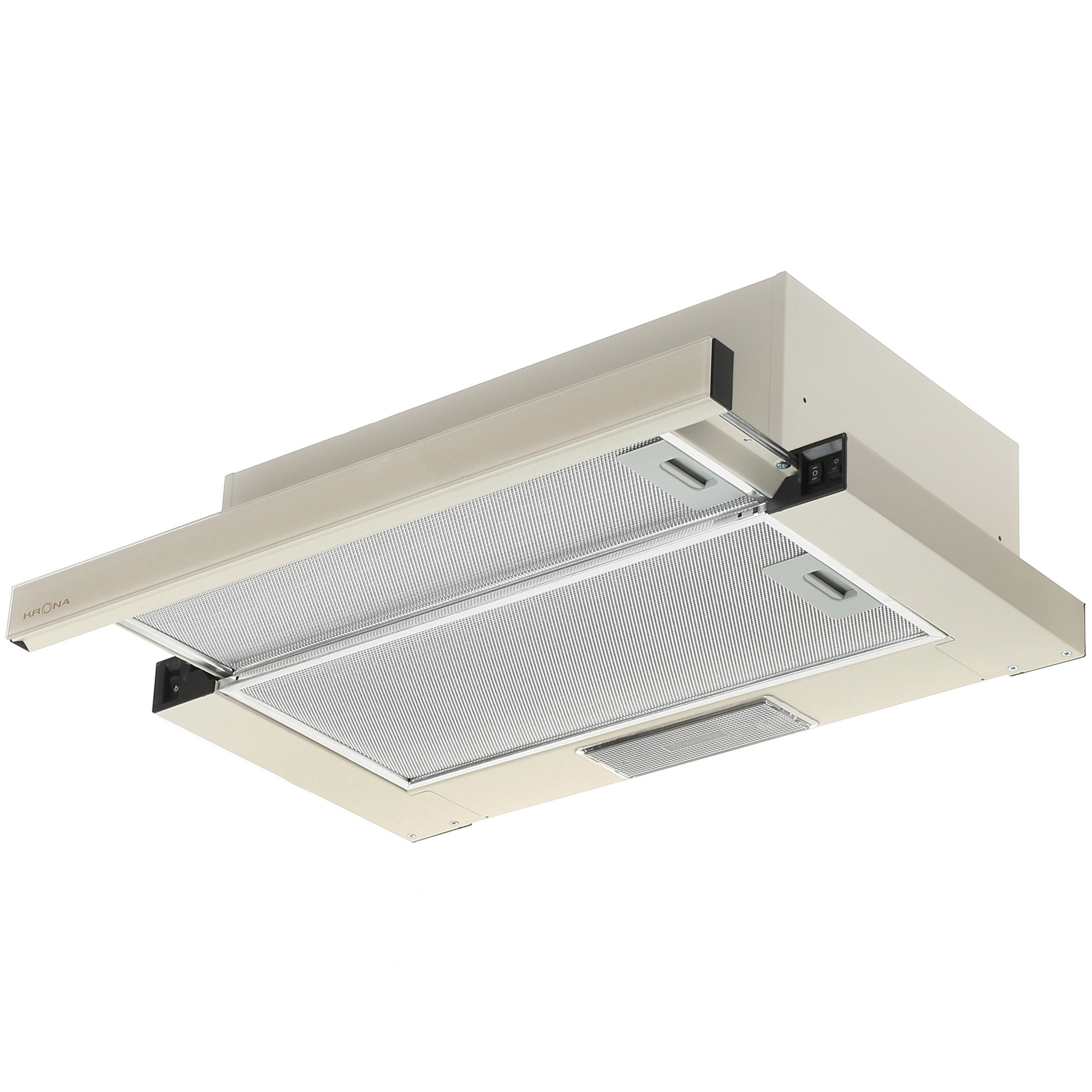 5356580 Вытяжка телескопическая KRONA KAMILLA RETRO 600 бежевый/бежевый STDN-0120067 - Вид №2