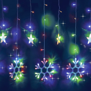 82309533 Электрогирлянда комнатная «Занавес» 2.5x1 м 150 LED мультисвет IP20