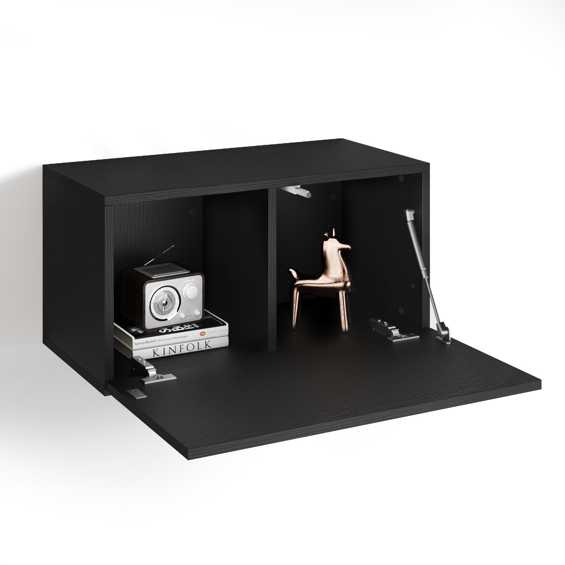 Горизонтальный навесной шкаф из меламинированного материала с дверным полотном Mobili Fiver Easy ARCH-00140422 - Вид №2