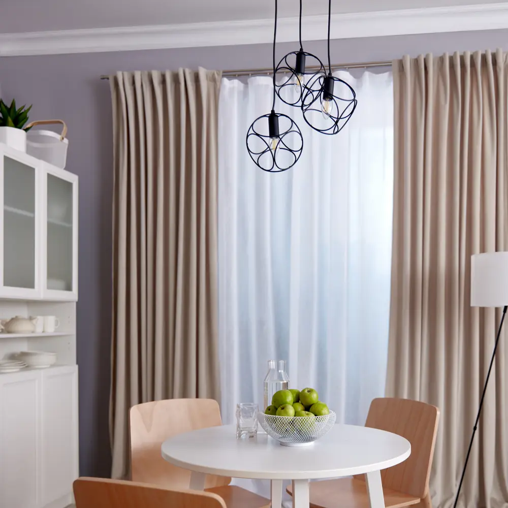 Люстра подвесная Vitaluce Патрисия 3 лампы 9м² Е14 цвет черный матовый STLM-2011220 - Вид №10