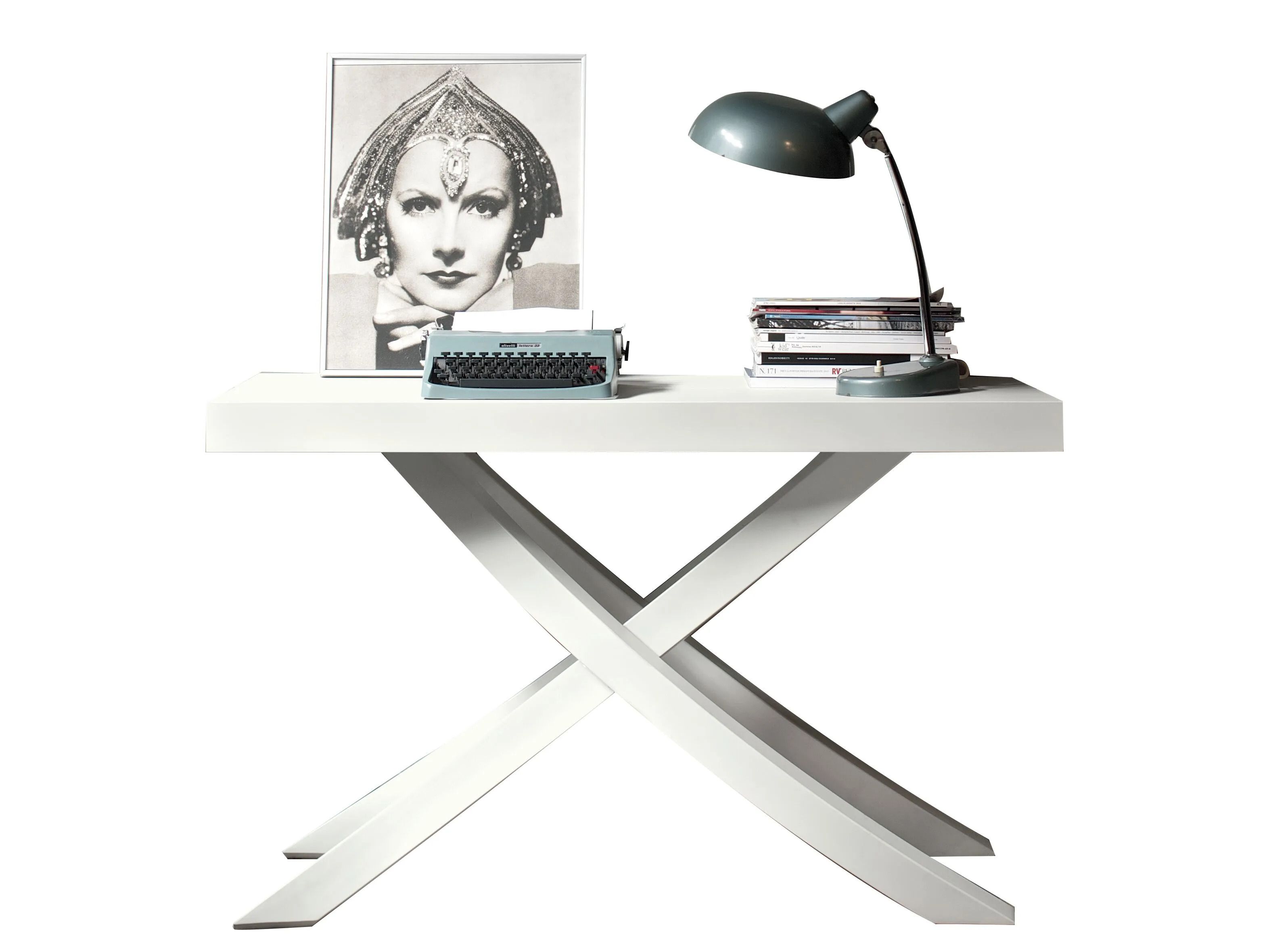 Выдвижная консоль из стали и дерева Bontempi Casa художественный ARCH-00037905