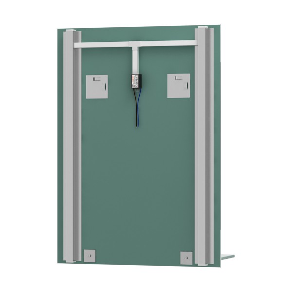 Зеркало с полочкой с 2-мя встроенными LED-светильниками 11W 70x75 см EVOFORM BY 2163 sun-id-561506 - Вид №1