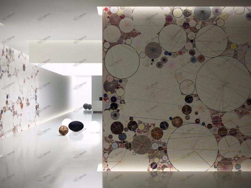 GLAMORA Моющиеся геометрические виниловые обои Digiscape sun-id-1416014