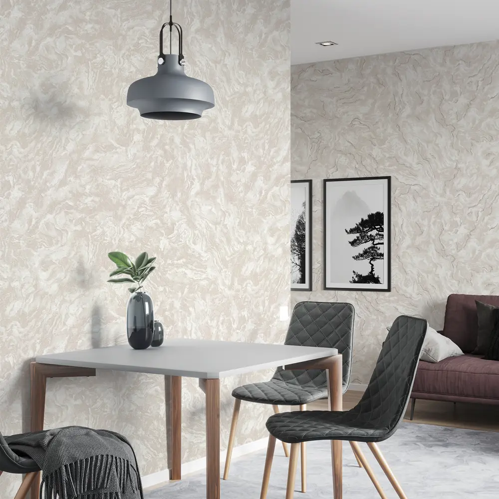 Palitra Home Palazzo - флизелиновые обои коричневые под покраску 87271091 STLM-0819877 - Вид №3