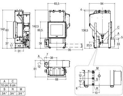 Piazzetta Моноблочный пеллетный камин Mp sun-id-1433194 - Вид №1