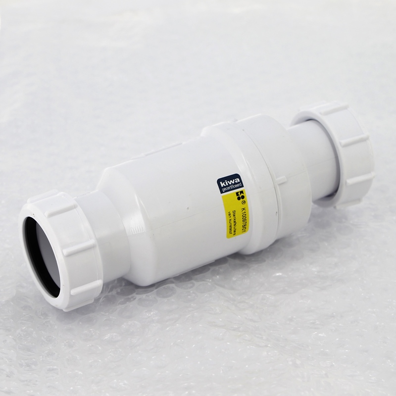 Сифон McAlpine самозакрывающийся сливной ("сухой" клапан) вход 1 1/2" В выход компрес. D=40 мм уп. пакет MRNRV40PB - Вид №1