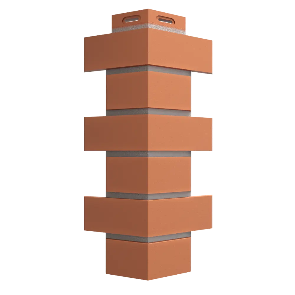 Угол наружный Dacha Кирпич гладкий цвет красный STLM-2164549