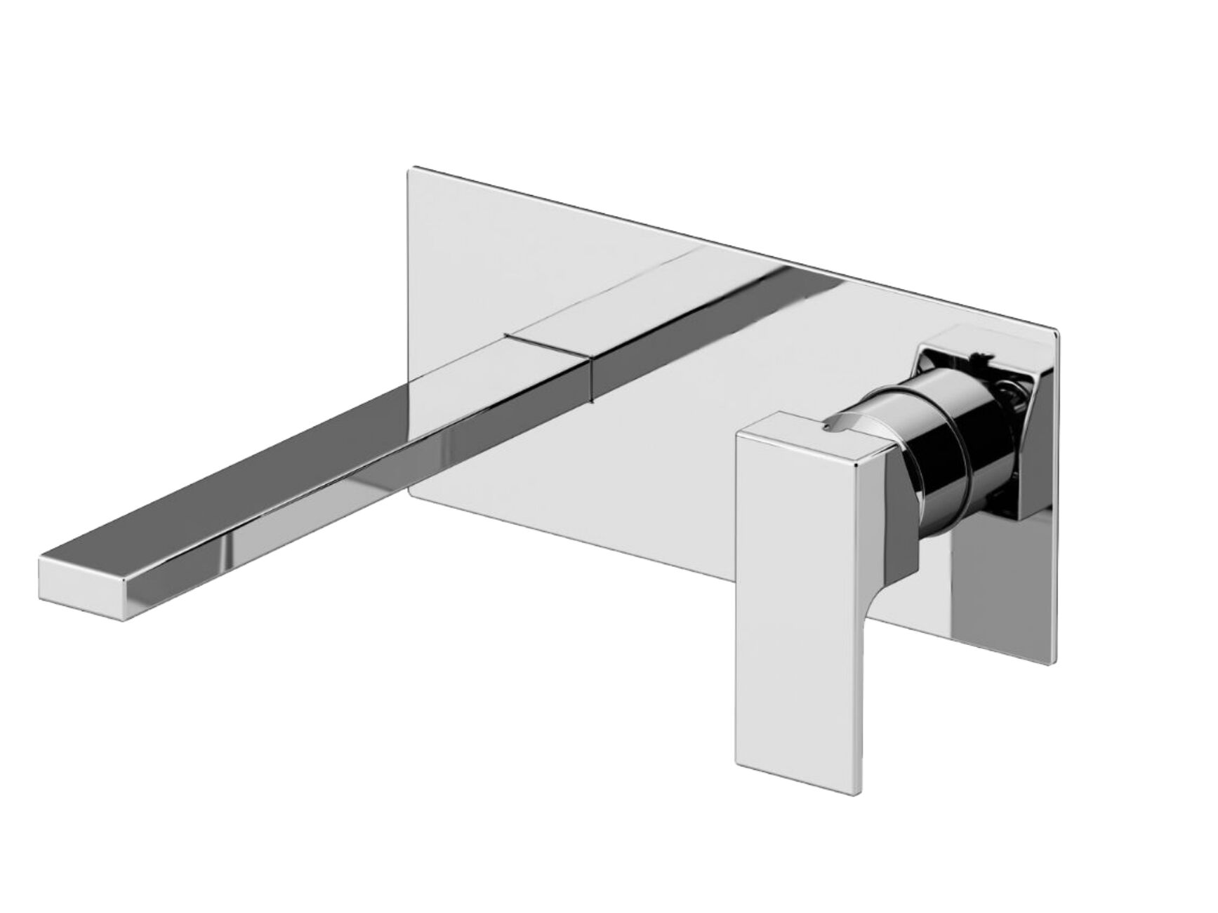 Настенный смеситель для раковины с пластиной GATTONI Kubik ARCH-00014580