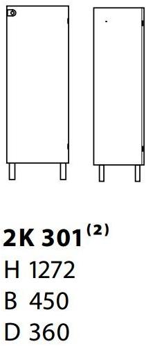 Karl Andersson Книжный шкаф / офисный блок из фанерованной древесины 2k 2k301  - Вид №1