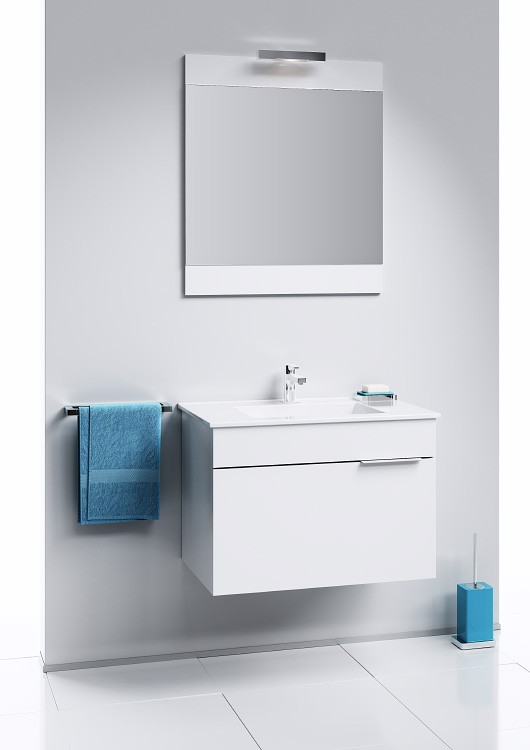 Бригпанель с зеркалом и светильником, белый Br.02.07/W AQWELLA Brig sun-id-277893 - Вид №2