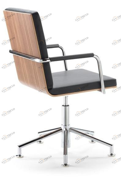 Spiegels Вращающееся кресло из фанерованной древесины с 5 спицами для залов ожидания .roan sun-id-1363879