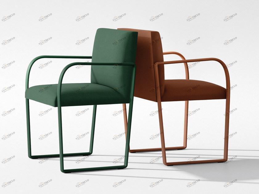 arper Стул из ткани с подлокотниками Arcos sun-id-1464561