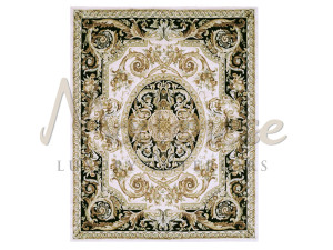 Шелковый прямоугольный ковер