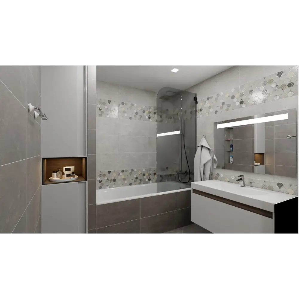 Плитка напольная Lounge Dark 41.8x41.8 см 1.4 м² цвет серый 84299775 STLM-2024860 Santreyd - Вид №3
