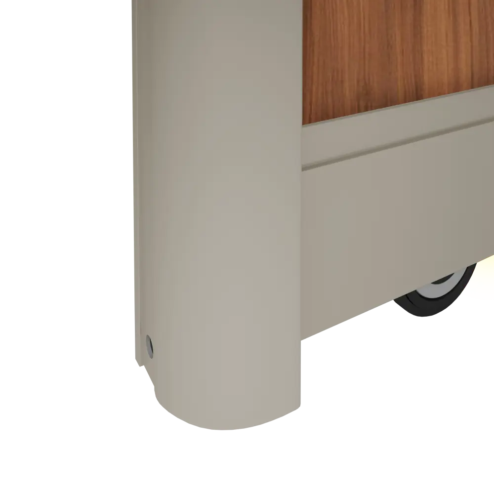 Дверь-купе Spaceo 2555x704 мм высота проема 2600 мм ЛДСП цвет орех антик/шампань Spaceo home STLM-2053585 - Вид №3