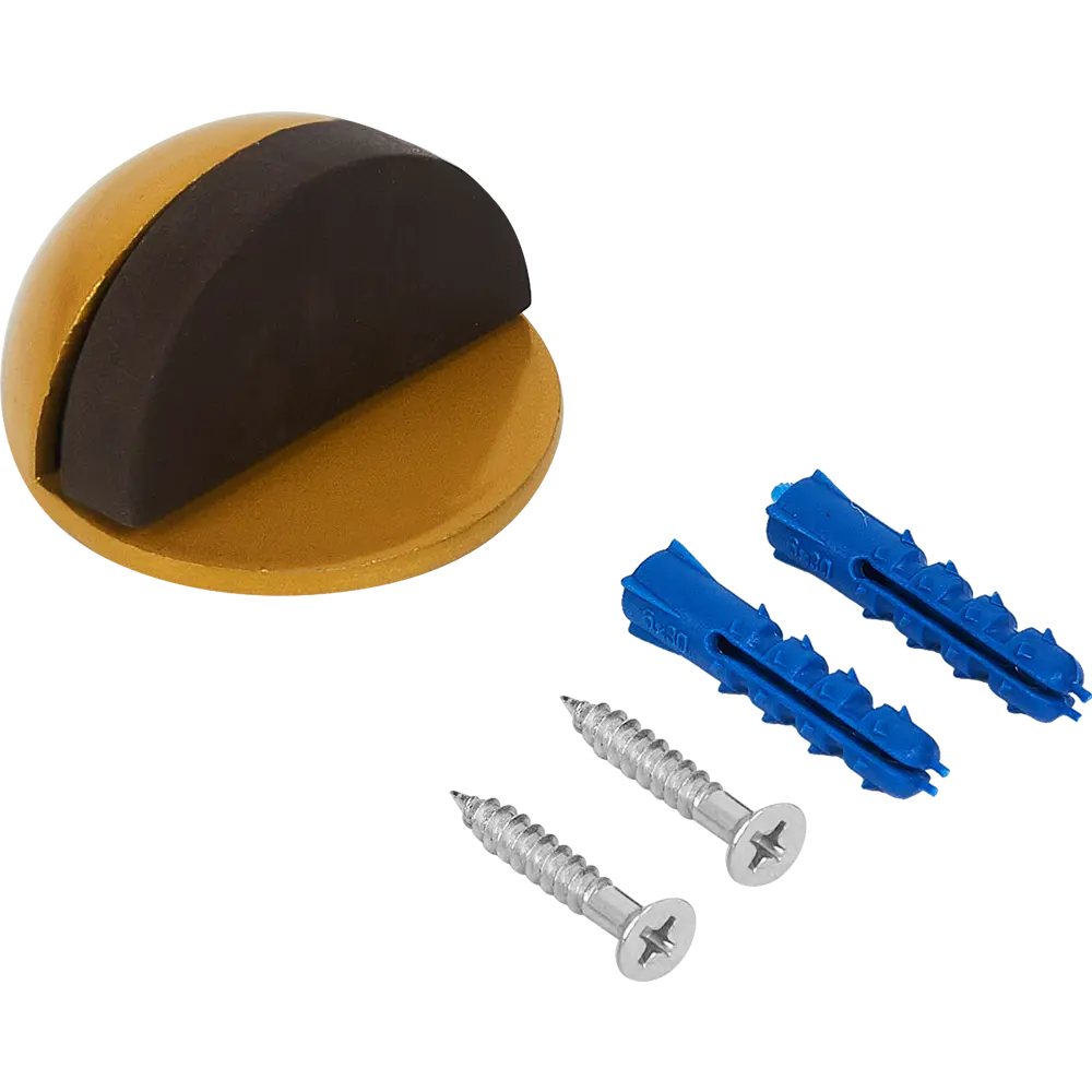 ЗЕНИТ Стопор дверной УД-04A в матовом золоте для защиты стен 86489440 STLM-0069374 - Вид №1