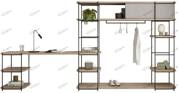 Momocca Модульный книжный шкаф с письменным столом Julia Jo05