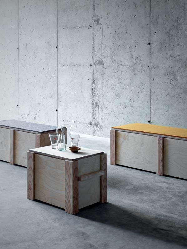 FIORONI Прямоугольный журнальный столик из фанеры с вещевым ящиком Krefeld sun-id-1499095 - Вид №1