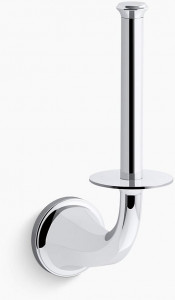 KOHLER Элегантный вертикальный держатель туалетной бумаги K-31207-CP
