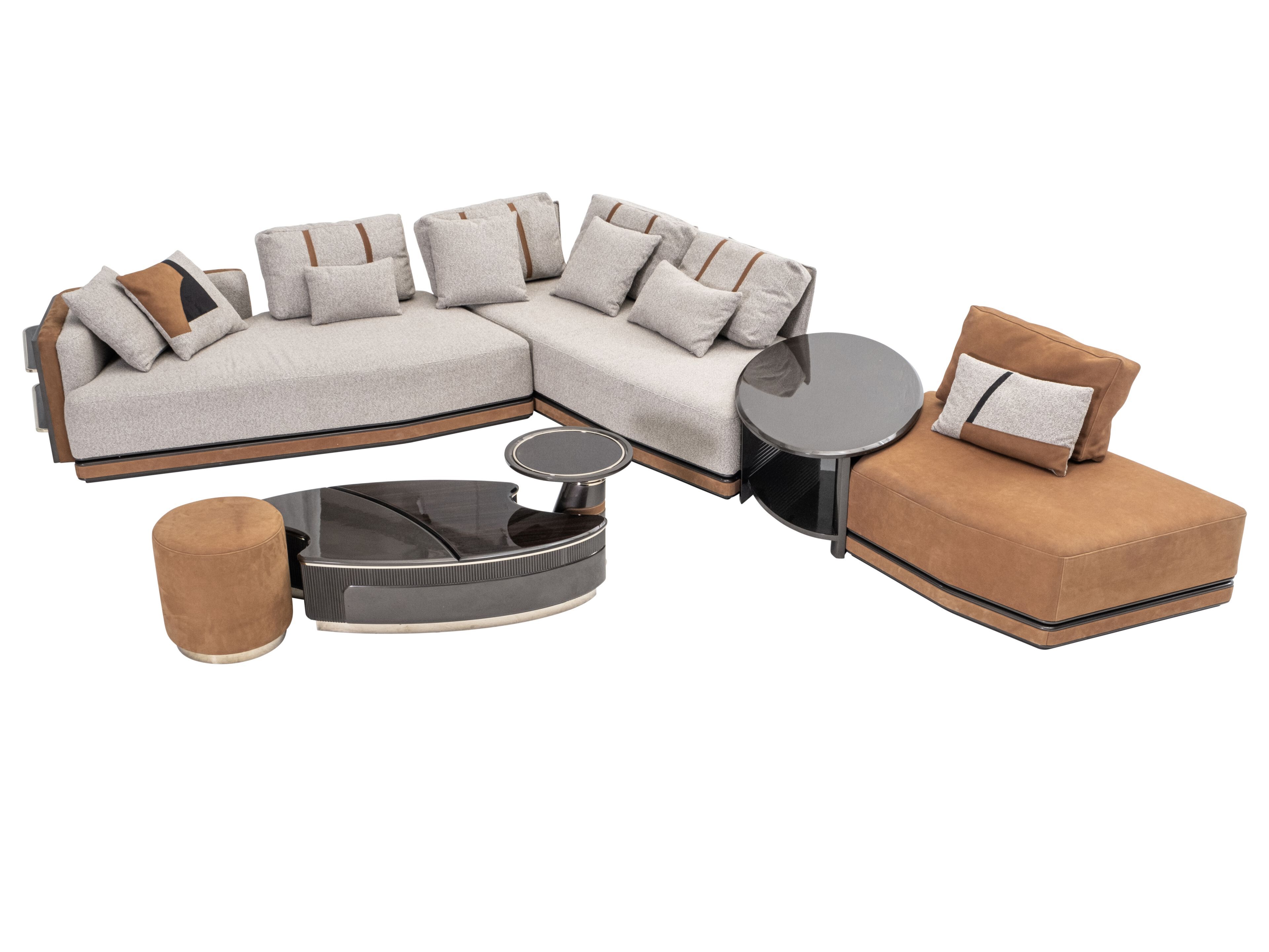 Угловой диван из ткани Zebrano Медуза ARCH-00068386 - Вид №3