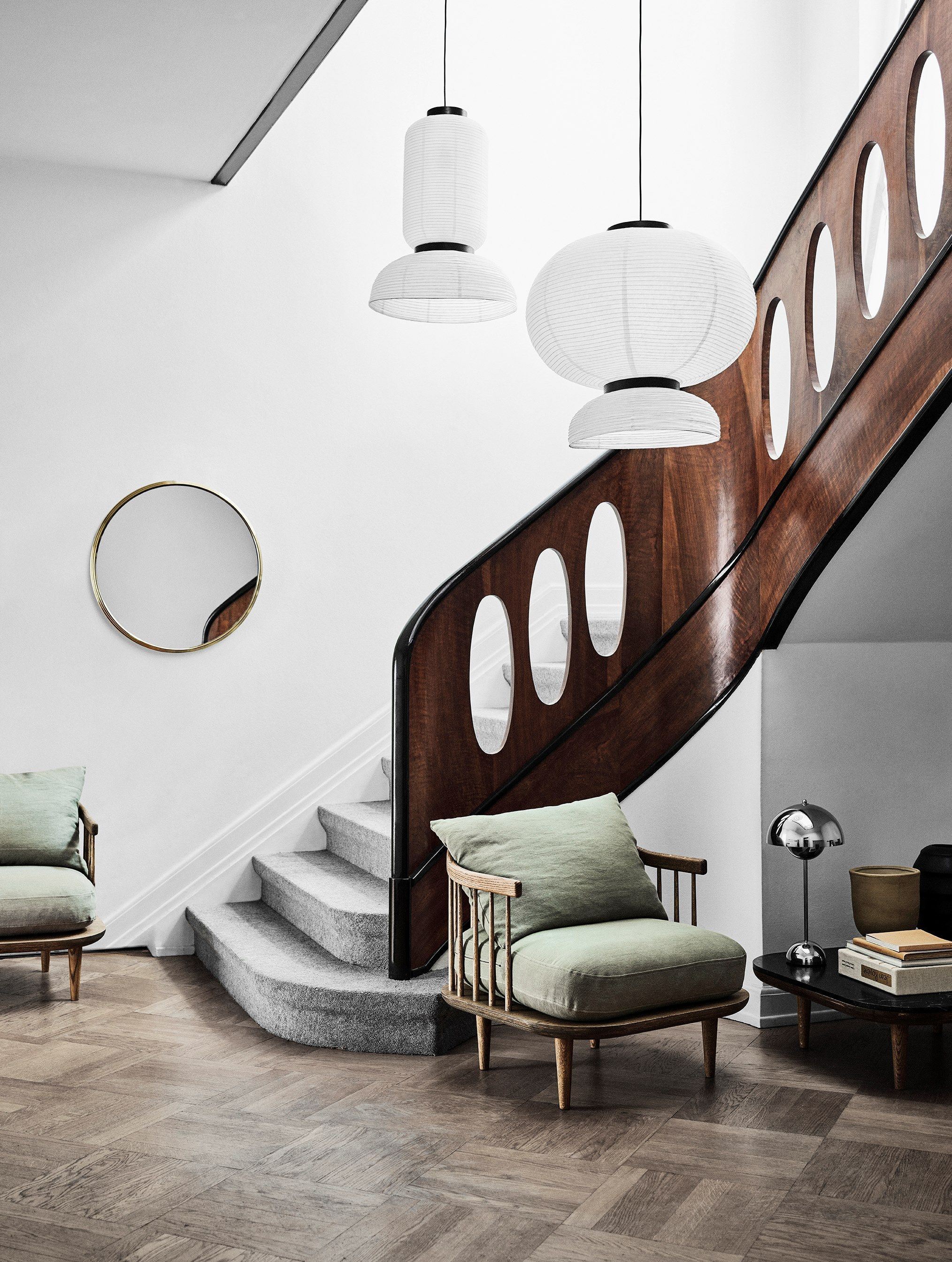 Рисовая бумага подвесной светильник In Stock &amp ARCH-00141925 - Вид №8