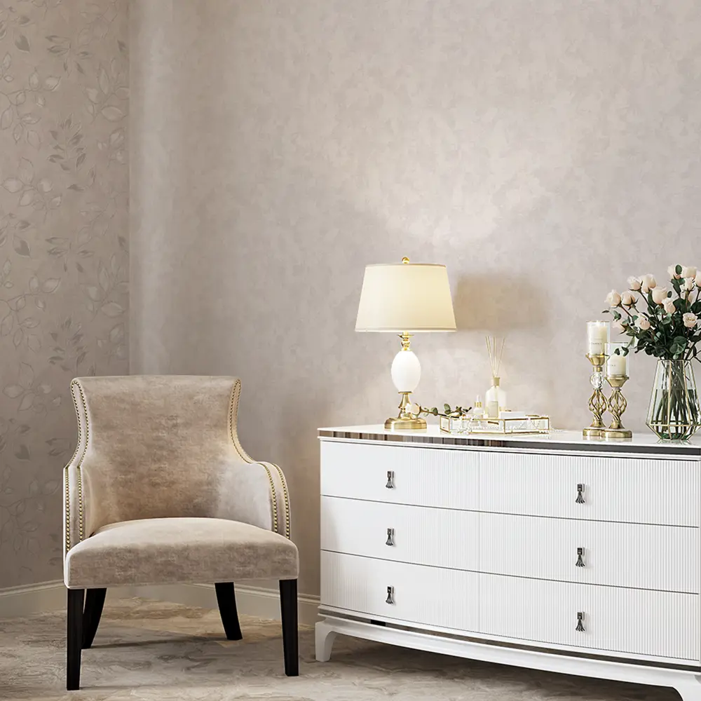 Обои Palitra Planet Diana: бежевые флизелиновые для элегантного интерьера 89344605 STLM-0819317 - Вид №4