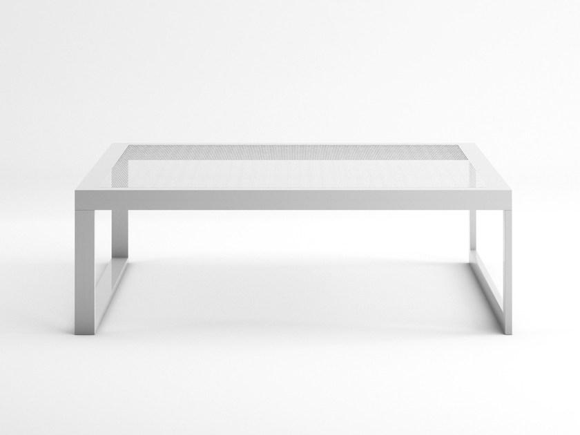 GANDIABLASCO Стол с квадратными салазками из термолакированного алюминия Blau sun-id-1396954 - Вид №1