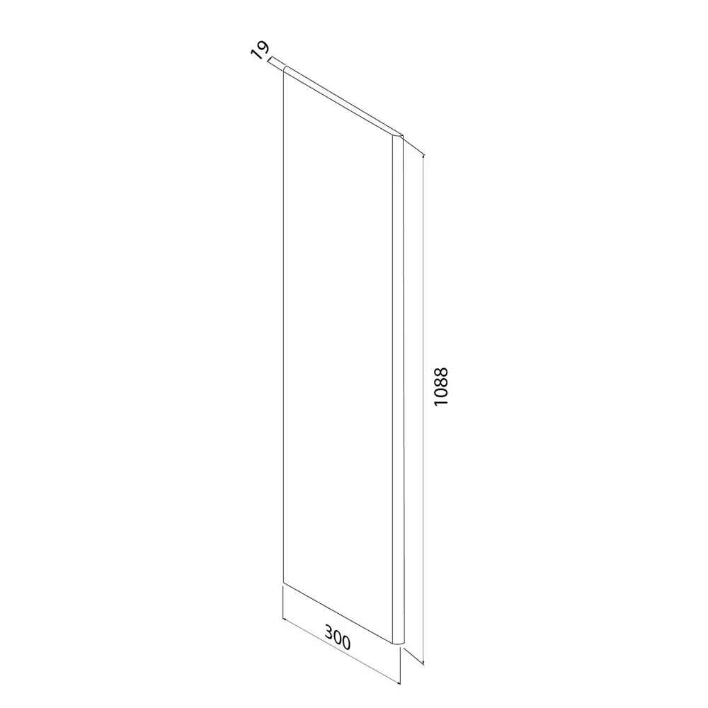 Фасад для пенала подвесного Iddis Lahta 30 см LAH30C0i89 МДФ цвет капучино STLM-2178887 - Вид №9
