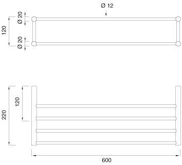 Ceadesign Вешалка для полотенец из нержавеющей стали Stem - accessori Ste 27 - Вид №1