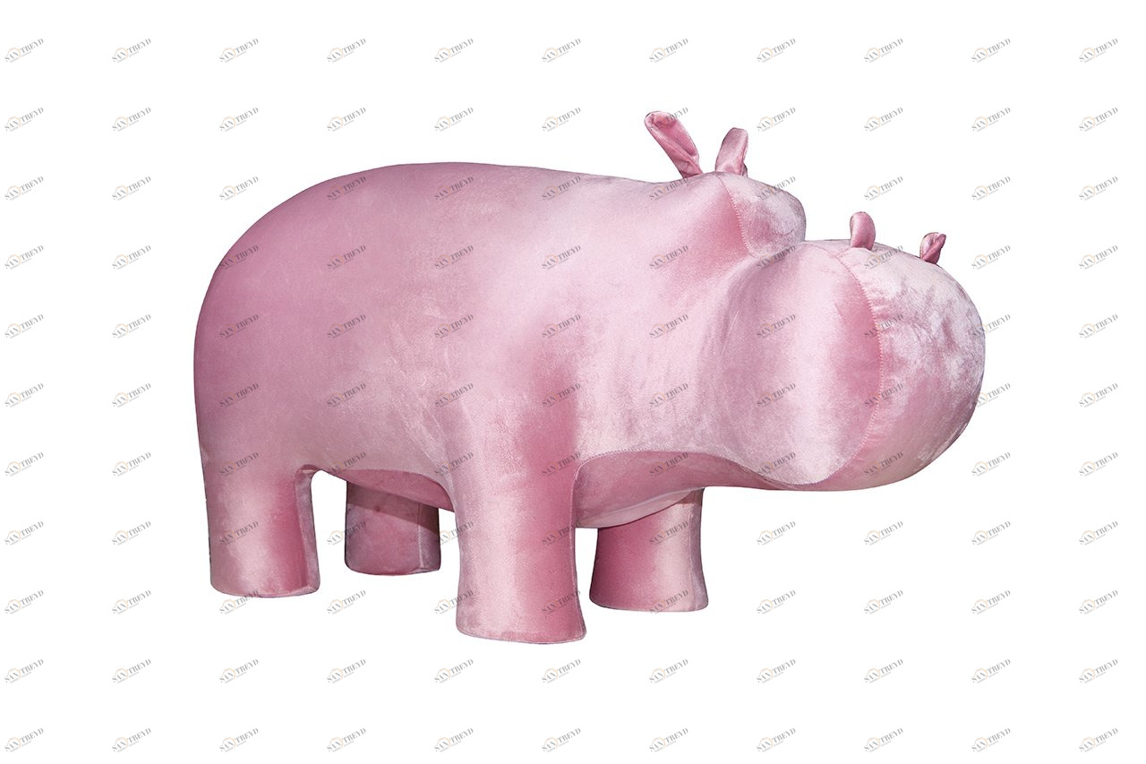 Пуф "Бегемот" розовый EUROSON БЕГЕМОТ, ЖИВОТНЫЕ 126328 Розовый 